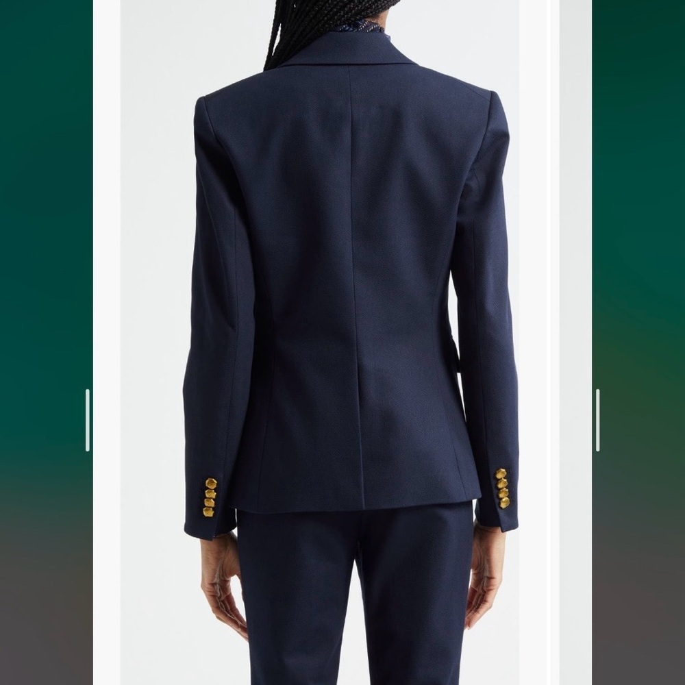 VERONICA BEARD Cutaway Dickey Jacket in Navy Size 14 - Picture 3 of 12